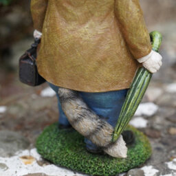 Tabby Cat Resin Sculpture Home Garden Kitten Statue Outdoor Animal Ornament - thumbnail 5