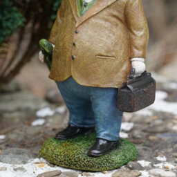 Tabby Cat Resin Sculpture Home Garden Kitten Statue Outdoor Animal Ornament - thumbnail 3