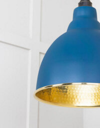 From the Anvil Hammered Brass Brindley Pendant In Upstream - thumbnail 6