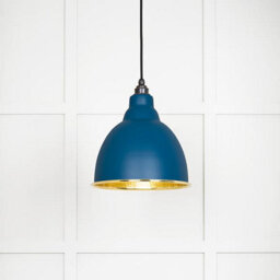 From the Anvil Hammered Brass Brindley Pendant In Upstream - thumbnail 1