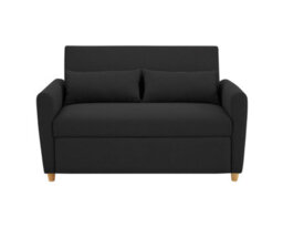 Bravich Dahlia Black 2 Seater Pull Out Sofa Bed Convertible Sleeper Sofa - thumbnail 4