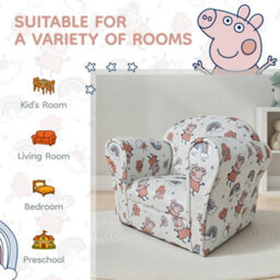 Kidsaw Kids Mini Chair Sofa Peppa Pig White - thumbnail 2