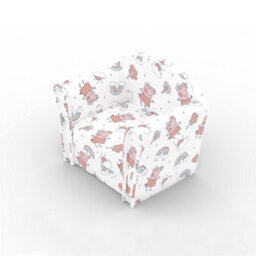 Kidsaw Kids Mini Chair Sofa Peppa Pig White - thumbnail 5