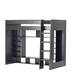 Nöa & Nani Noa & Nani High Sleeper Cabin Bed Gaming Den With Storage In Black Leo - thumbnail 2