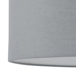 First Choice Lighting Grey Textured Cotton 15.5Cm Table Lamp Shade - thumbnail 2