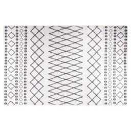 Walplus Rug Washable 80X150 Cm Black And White Anti Slip - thumbnail 1