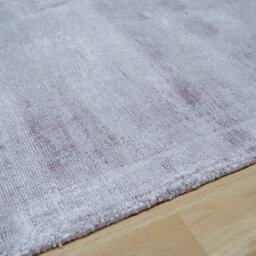 Pink Viscose Easy To Clean Plain Handmade , Luxurious , Modern Rug For Living Room, Bedroom - 66 X 240 (Runner) - thumbnail 3