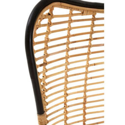 Orsina Natural Rattan Egg Chair, Rustless Metal Rattan Chair, Easy Cleaning Armchair - thumbnail 5