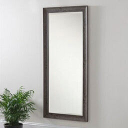 Yearn Rustic Grey Wood Effect Scooped Framed Mirror 167.5X76Cm