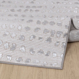 Livabliss Lustro-Modern Grey Off-White Beige Polka Dot Living Dining Bedroom Rug 80 X 150 Cm Easy Care, Non Shedding - thumbnail 4