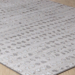 Livabliss Lustro-Modern Grey Off-White Beige Polka Dot Living Dining Bedroom Rug 80 X 150 Cm Easy Care, Non Shedding - thumbnail 6
