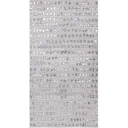 Livabliss Lustro-Modern Grey Off-White Beige Polka Dot Living Dining Bedroom Rug 80 X 150 Cm Easy Care, Non Shedding - thumbnail 1