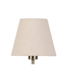 Lighting Supermarket Florence Rechargeable Antique Brass Table Lamp With Natural Linen Shade - thumbnail 3