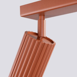 Sollux Lighting Karbon Aluminum Red Ochre 6 Lights Minimalist Ceiling Light - thumbnail 8