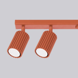 Sollux Lighting Karbon Aluminum Red Ochre 6 Lights Minimalist Ceiling Light - thumbnail 7