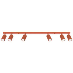 Sollux Lighting Karbon Aluminum Red Ochre 6 Lights Minimalist Ceiling Light - thumbnail 2