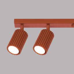 Sollux Lighting Karbon Aluminum Red Ochre 6 Lights Minimalist Ceiling Light - thumbnail 6