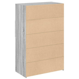 Berkfield Highboard Grey Sonoma 80X42.5X124 Cm Engineered Wood - thumbnail 6