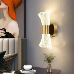 Pheashine Gold Acrylic Led Wall Lamp 12W With 3 Colour Temperatures And Adjustable Brightness 220V - thumbnail 2