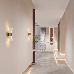Pheashine Gold Acrylic Led Wall Lamp 12W With 3 Colour Temperatures And Adjustable Brightness 220V - thumbnail 3