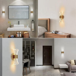Pheashine Gold Acrylic Led Wall Lamp 12W With 3 Colour Temperatures And Adjustable Brightness 220V - thumbnail 5