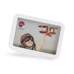 Balvi Fun Comic Speech Bubble Single Photo Frame White Plastic 10X15Cm - thumbnail 2