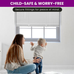 Furnished Made To Measure White Pvc Venetian Blind - 25mm Slats Blind For Windows And Doors  (W)105Cm (L)150Cm - thumbnail 7