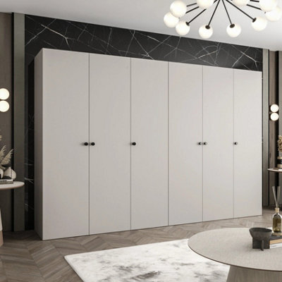 Arte Parma I 300Cm Cashmere Hinged Door Wardrobe - Gentle Luxury With Modern Functionality - image 1