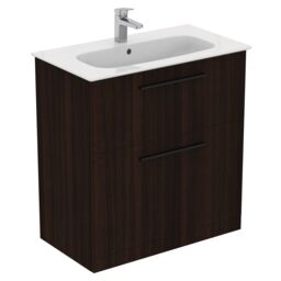 Ideal Standard I.life A Standard Matt Coffee Brown Oak Effect Freestanding Bathroom Vanity Unit (H) 853mm (W) 800mm - thumbnail 4