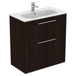 Ideal Standard I.life A Standard Matt Coffee Brown Oak Effect Freestanding Bathroom Vanity Unit (H) 853mm (W) 800mm - thumbnail 5