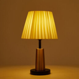 Living And Home E27 Elegant Fabric Shade Table Lamp With Stable Round Base, 5W - thumbnail 2