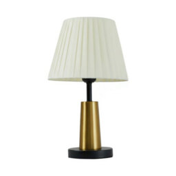 Living And Home E27 Elegant Fabric Shade Table Lamp With Stable Round Base, 5W - thumbnail 1