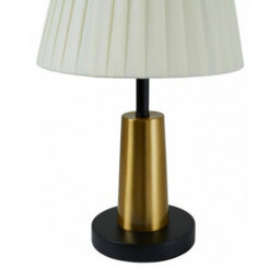 Living And Home E27 Elegant Fabric Shade Table Lamp With Stable Round Base, 5W - thumbnail 6