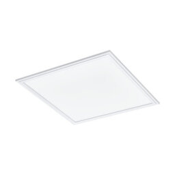 Modern Flush Ceiling Light With Remote Control - 20W Led In White Finish