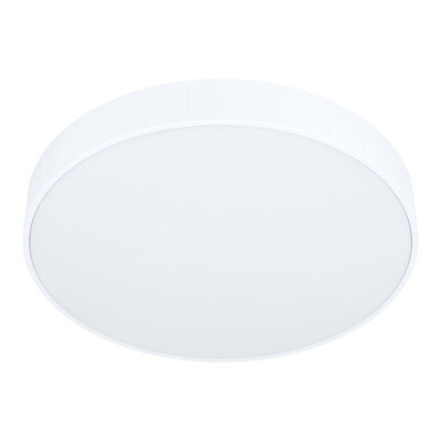 Elegant White Flush Ceiling Light With Led Bulb - 18W Energy Efficient Design - image 1