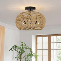 Luminosa Lighting Elstead Quoizel Casablanca Semi Flush Ceiling Light Classic Palladian Bronze 3X E27 - thumbnail 2
