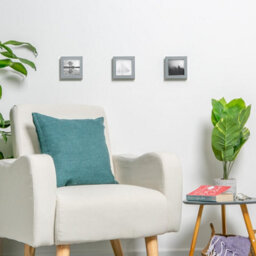 "Nicola Spring 4 X 4"" Photo Frames - Grey - 3D Photo Frame Picture Frame Box Portrait Display Case (12.5 X 12.5Cm) Set Of 5" - thumbnail 7