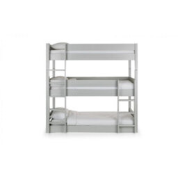 Ashfield Premium Dove Grey Triple Bunk Bed - thumbnail 3