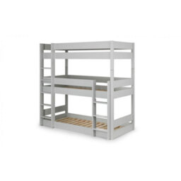 Ashfield Premium Dove Grey Triple Bunk Bed - thumbnail 4