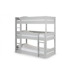 Ashfield Premium Dove Grey Triple Bunk Bed - thumbnail 2