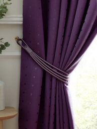 Luxury Living Adiso Pencil Pleat Taped Top Curtains Purple - thumbnail 3