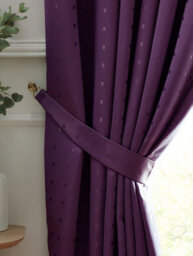 Luxury Living Adiso Pencil Pleat Taped Top Curtains Purple - thumbnail 2