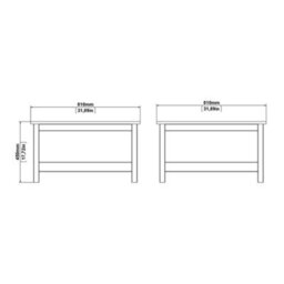 Furniture To Go Madrid Coffee Table In Matt Black - thumbnail 8
