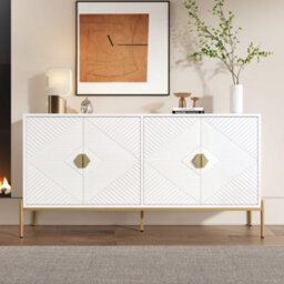 Btm Modern Sideboard Storage Cabinet 162X40X80 Cm For Living Room Dining Room Entryway - thumbnail 3
