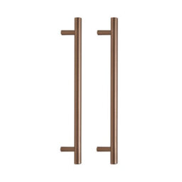 Homestylestore 600 X 650mm Black Grey Wall Mounted Mirrored Door Bathroom Cabinet With Brushed Copper T Bar Handles - thumbnail 3