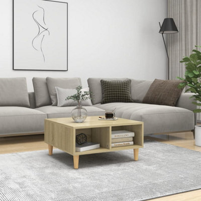 Berkfield Coffee Table Sonoma Oak 60X60X30 Cm Engineered Wood - image 1