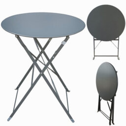 Metal Bistro Bistro Set, Floral Patio Folding Table And Chairs Set Of 2 - thumbnail 3