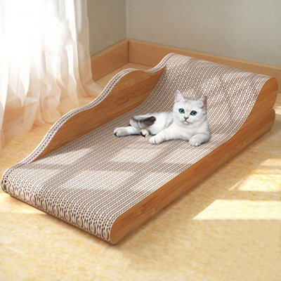 Living And Home Cardboard Cat Scratcher Kitten Lounger Scratching Board - image 1