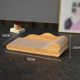 Living And Home Cardboard Cat Scratcher Kitten Lounger Scratching Board - thumbnail 3