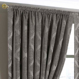 Paoletti Winchester Jacquard Room Darkening Pencil Pleat Curtain Pair Mocha (W)168Cm X (D)229Cm - thumbnail 3